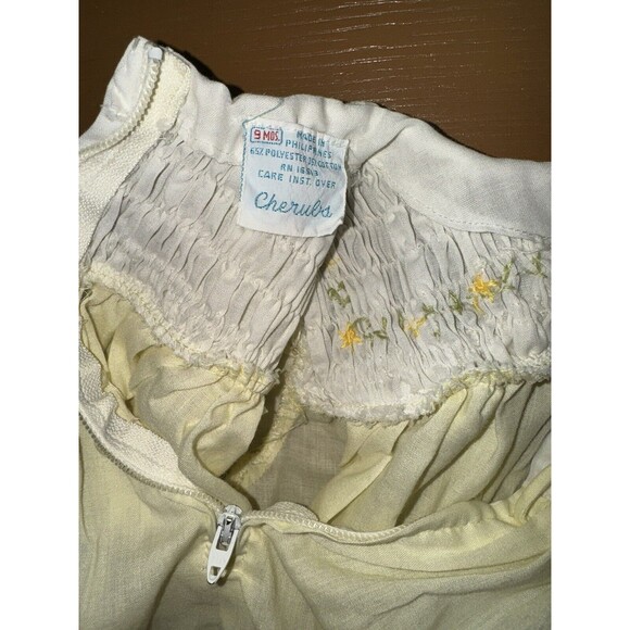Vintage Cherubs 1950s Smocked 9m Infant Dress With Embroidery EUC - Picture 4 of 5